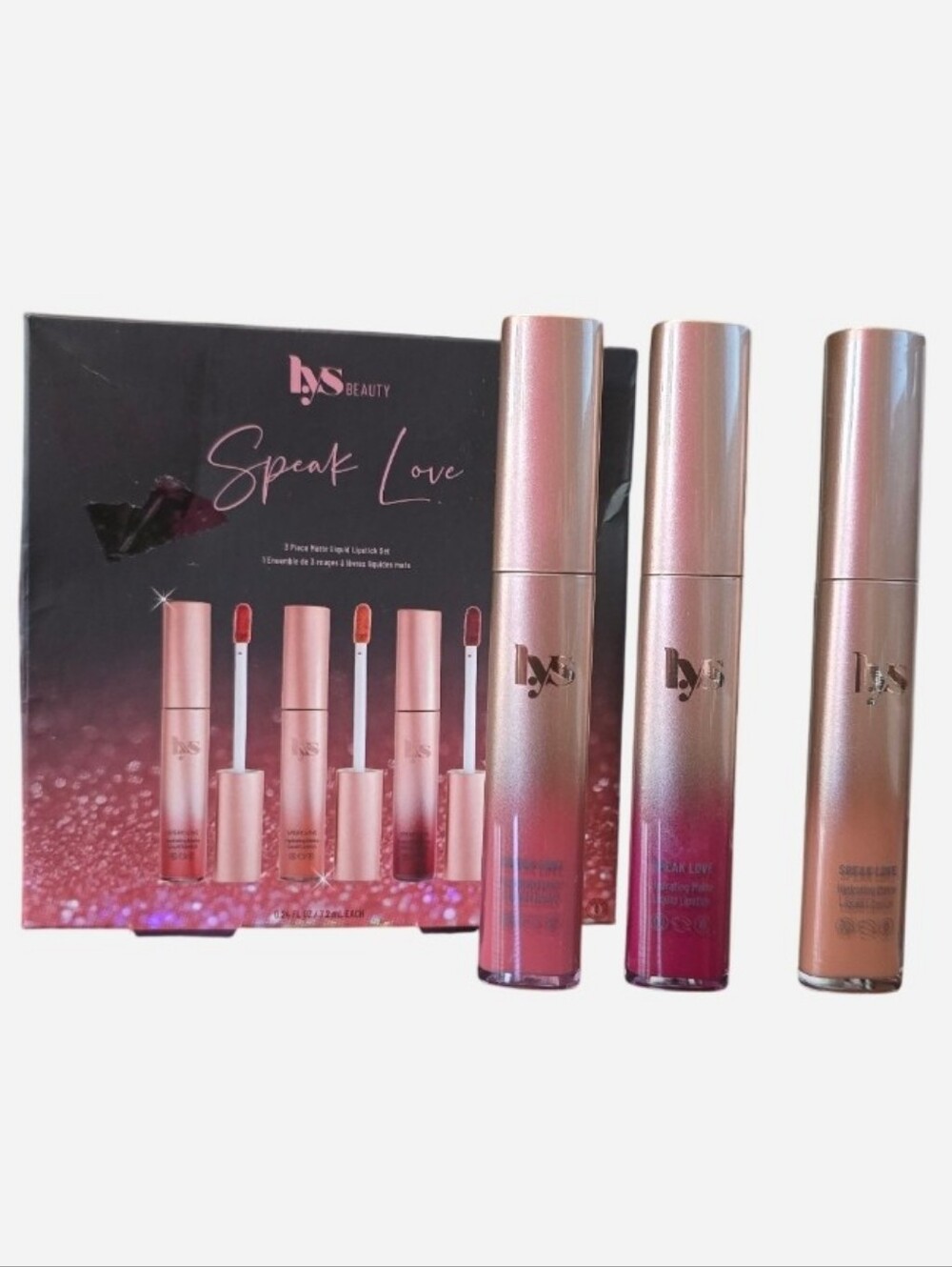 LYS Beauty Speak Love lip gloss set